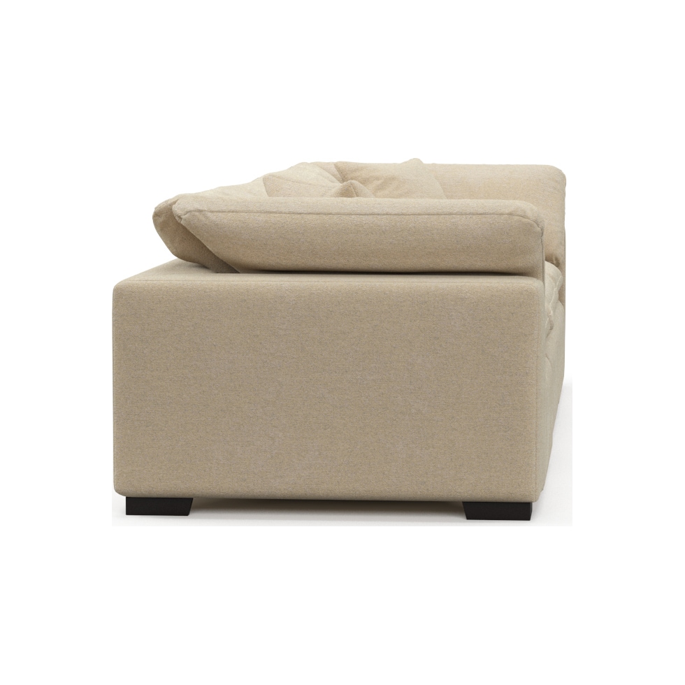 plush neutral sofa   