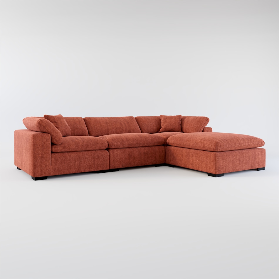 Plush 3Piece Sofa and Ottoman Value City Furniture