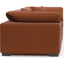 plush orange sofa   