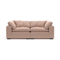 plush pink sofa   