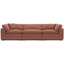 plush pink sofa   