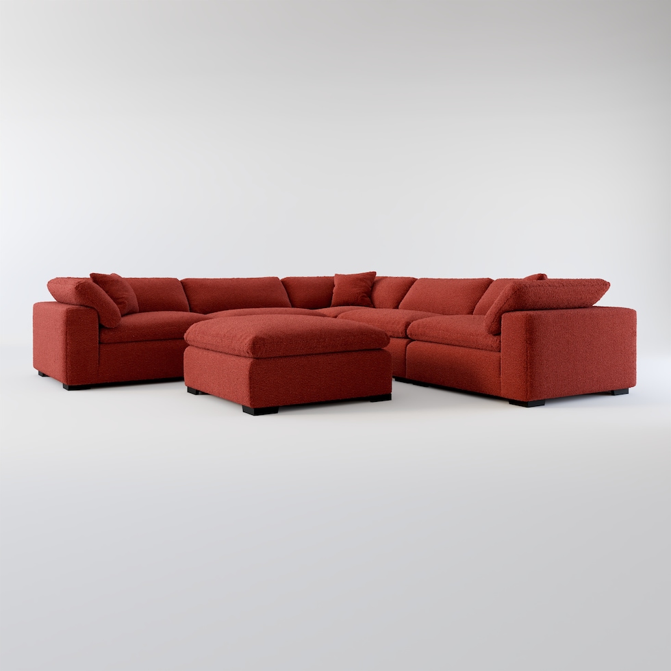 plush red sectional web   