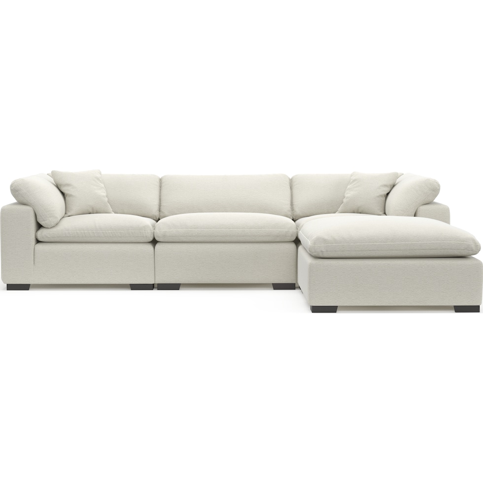 plush white  pc living room   