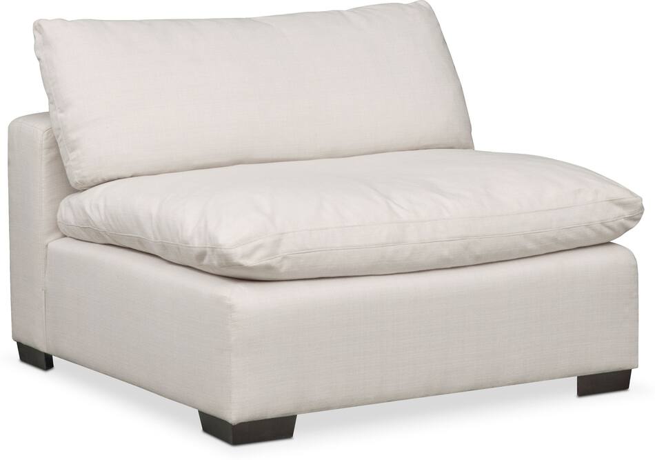 Plush Feathered Comfort 4Piece Sectional Anders Ivory Value City Furniture