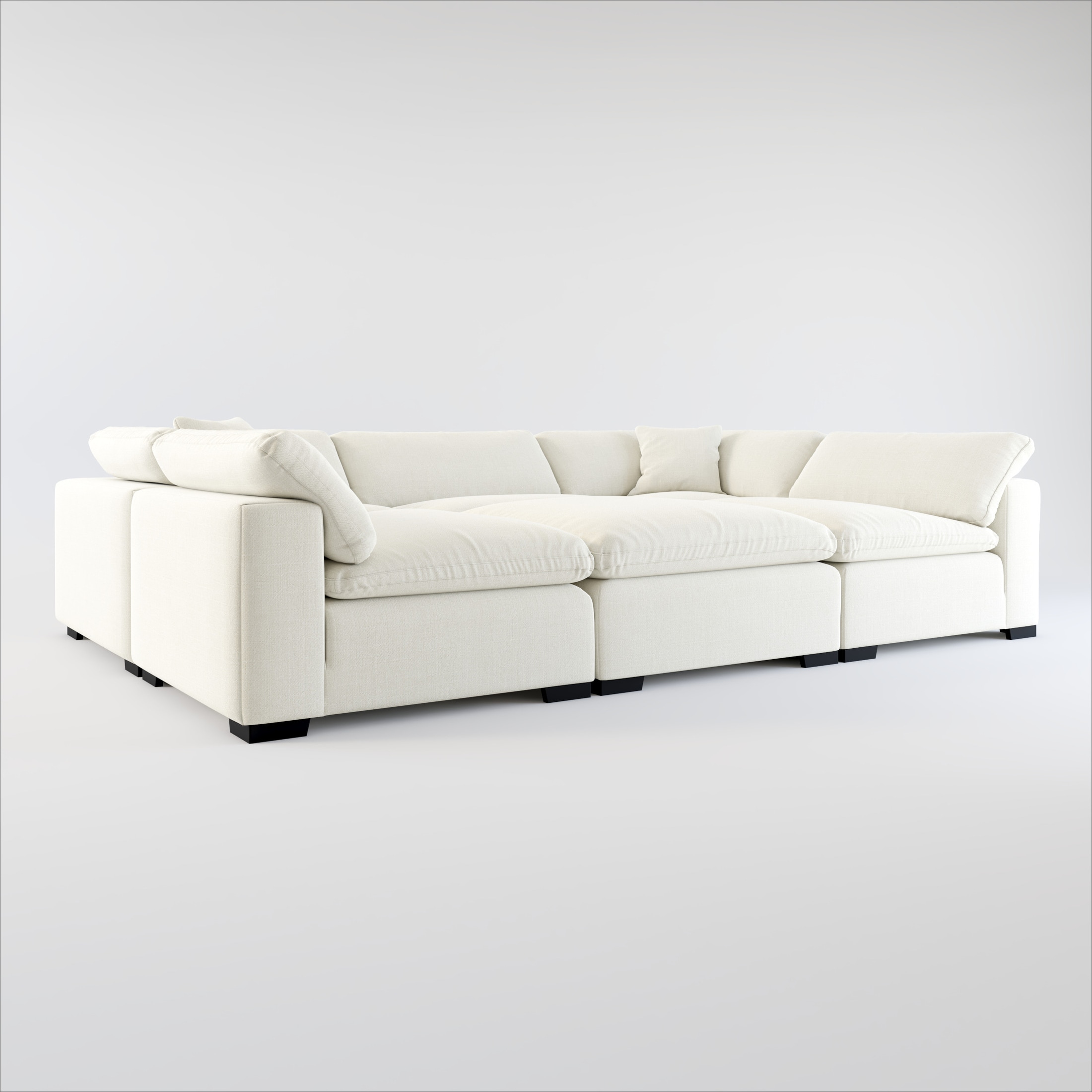 Plush sofa value deals city