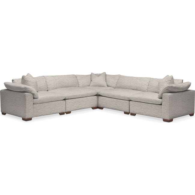 Living Room Furniture - Plush 5-Piece Sectional