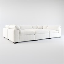 plush white  pc sectional web   