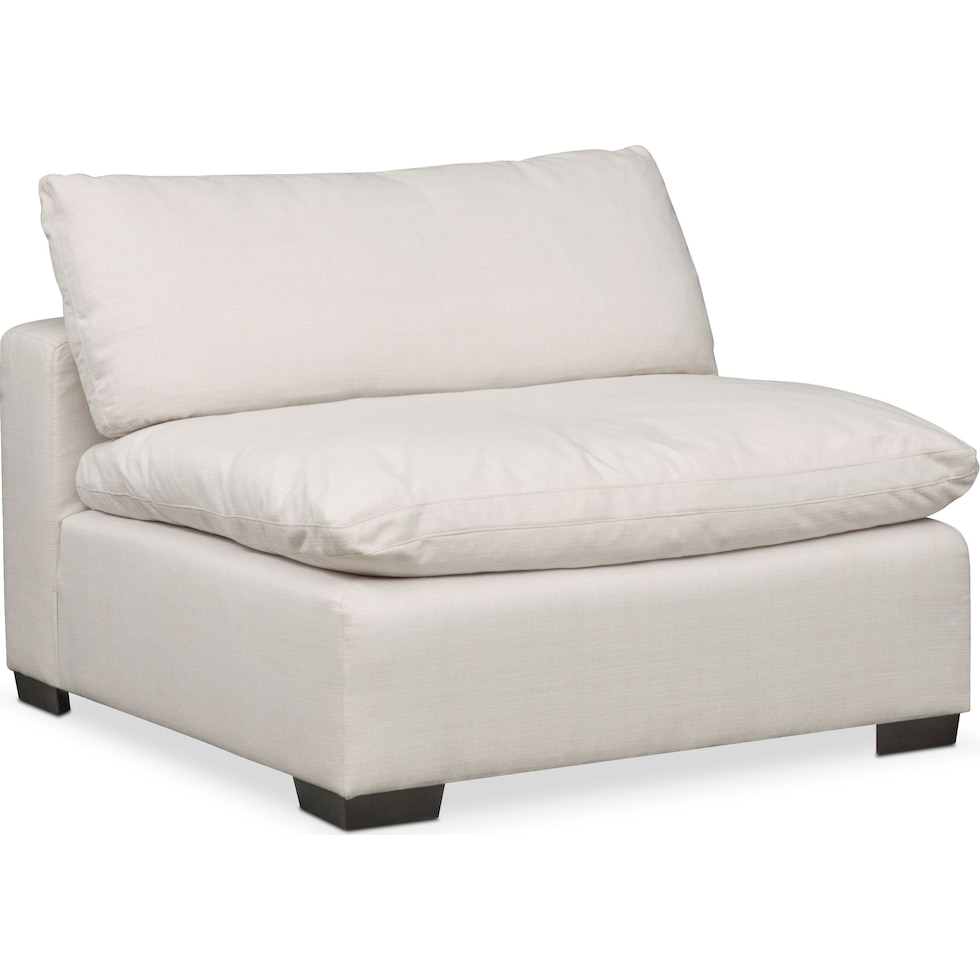 plush white sectional   