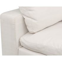 plush white sectional   