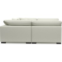 plush white sectional   