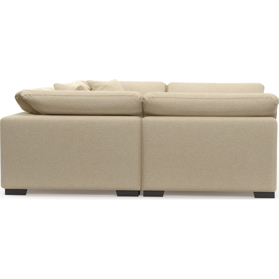 plush white sectional   