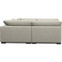 plush white sectional   
