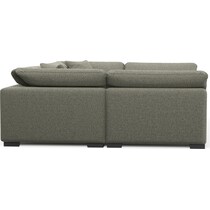 plush white sectional   