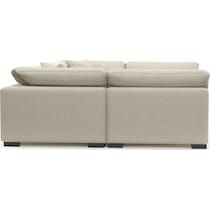 plush white sectional   
