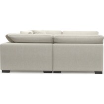 plush white sectional   