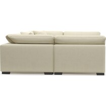 plush white sectional   