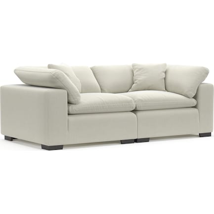 Plush Feathered Comfort 2-Piece Sofa - Anders Ivory