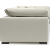 plush white sofa   