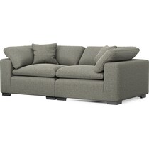 plush white sofa   