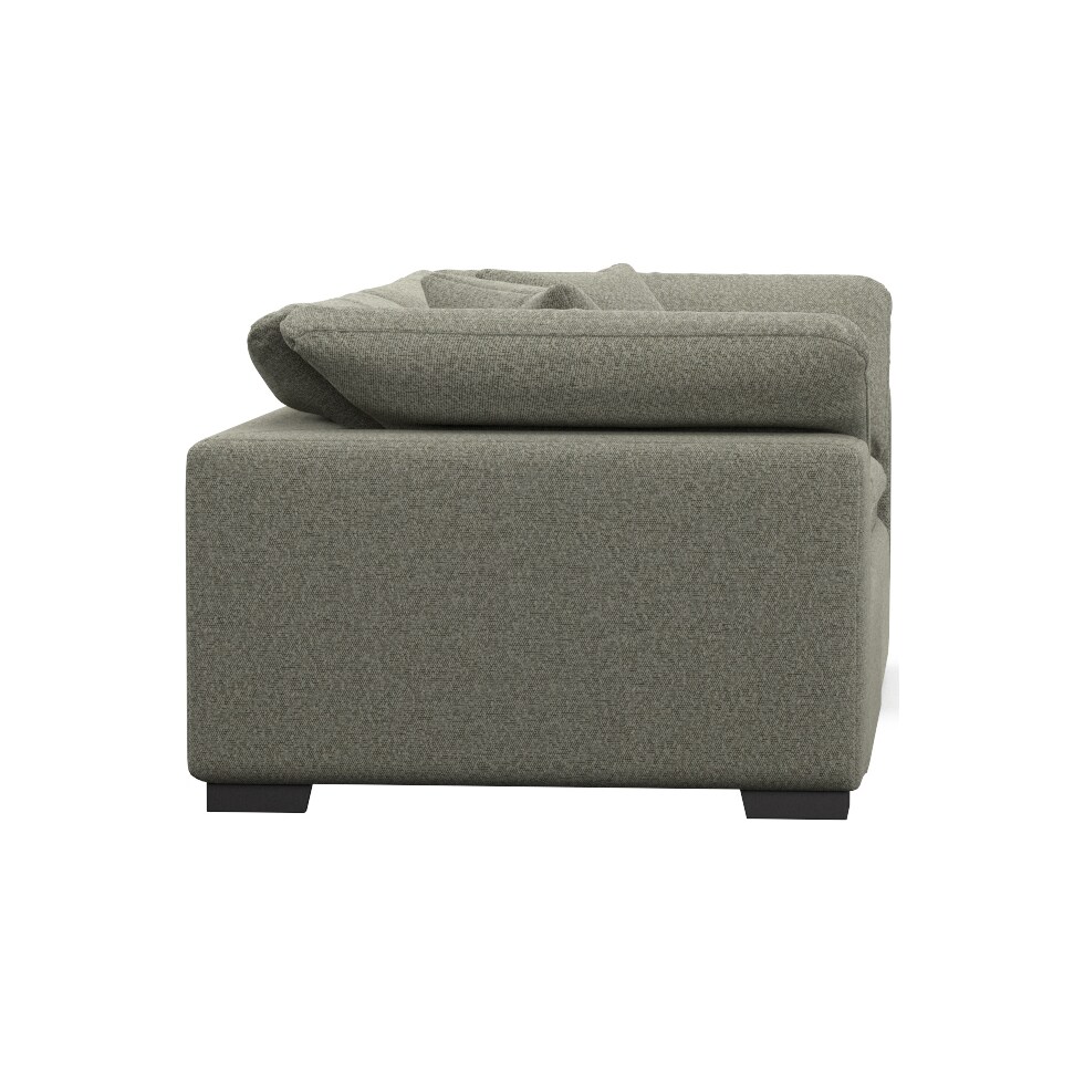 plush white sofa   