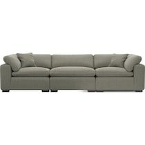 plush white sofa   
