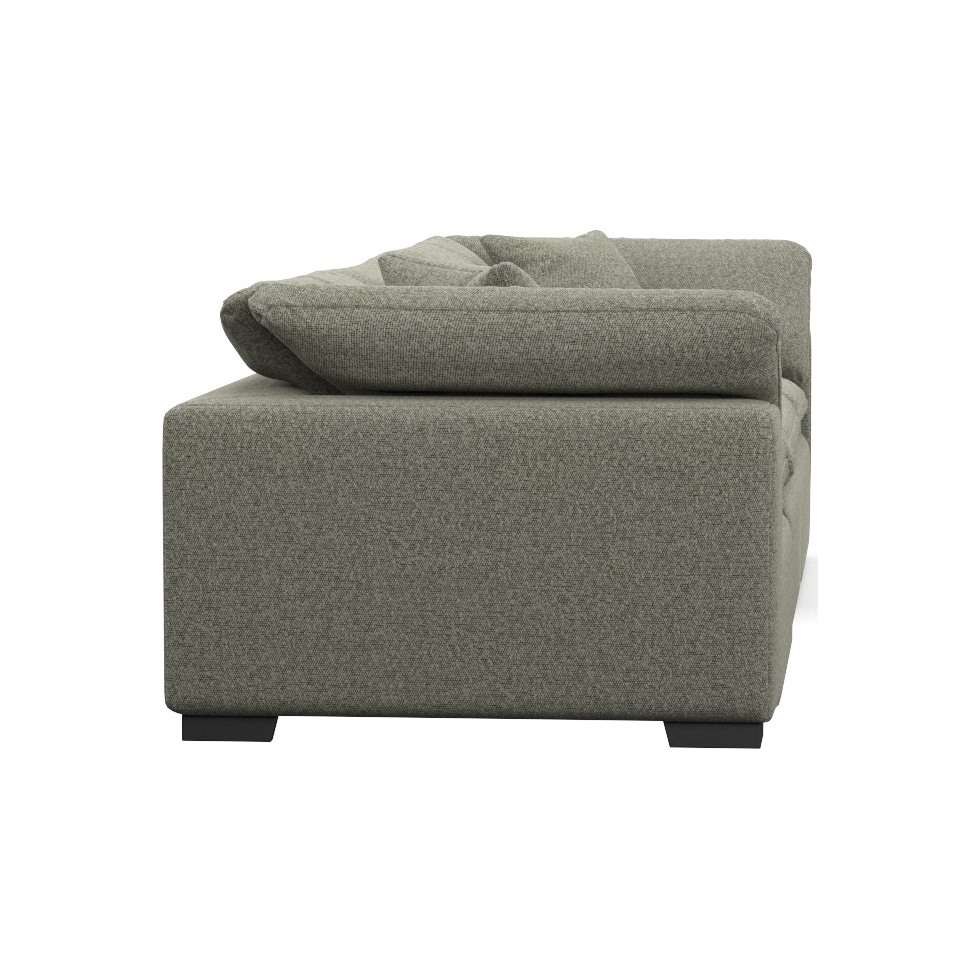 plush white sofa   