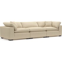 plush white sofa   