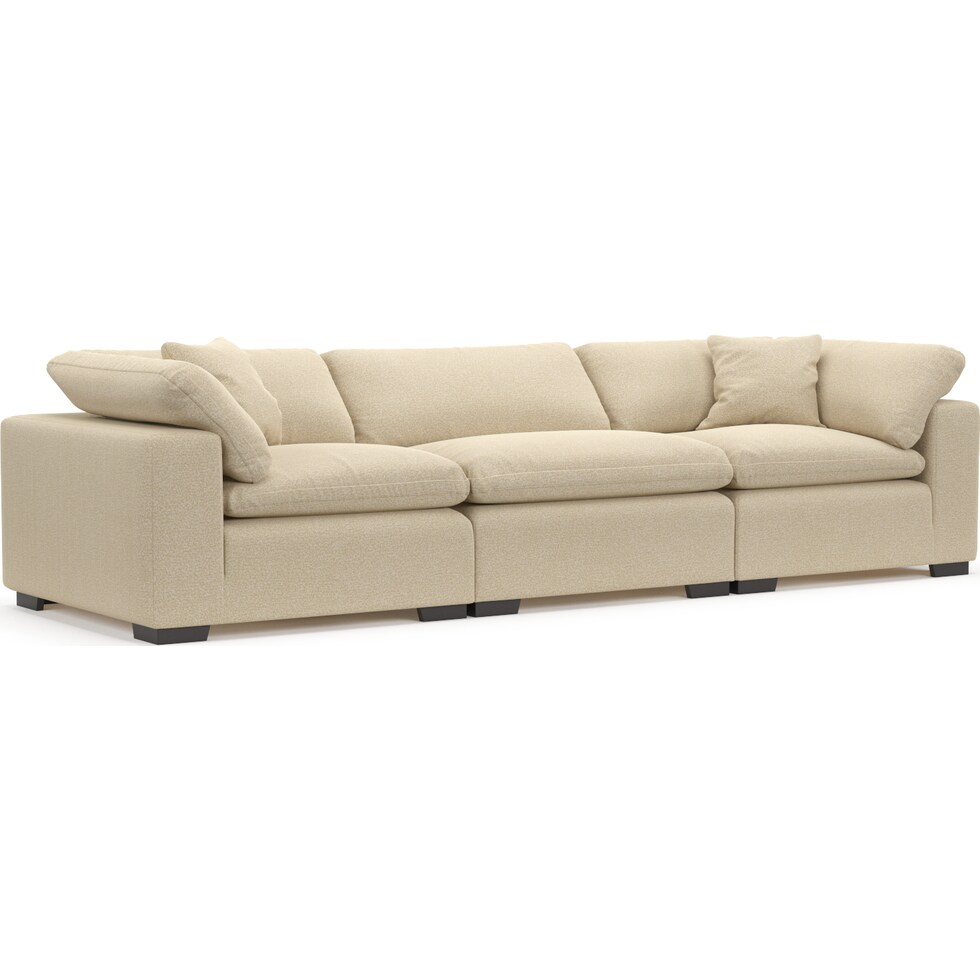 plush white sofa   