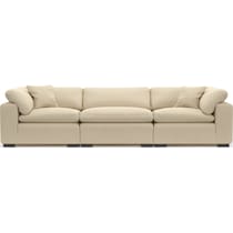 plush white sofa   