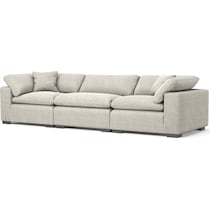 plush white sofa   