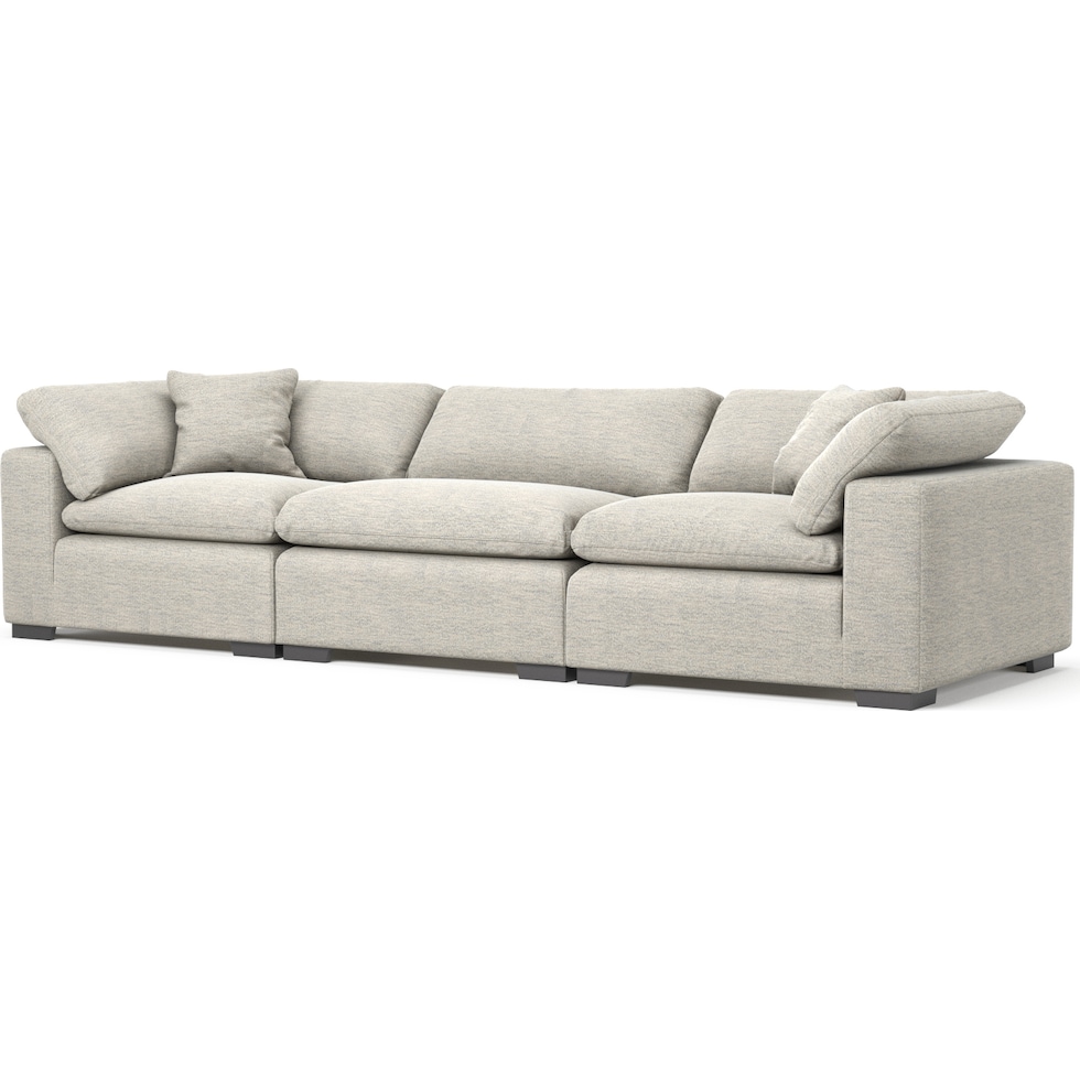 plush white sofa   