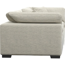 plush white sofa   