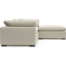 plush white sofa   