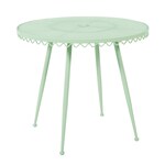 plymouth green outdoor dining table   