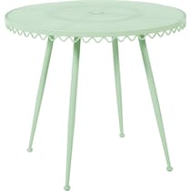 plymouth green outdoor dining table   