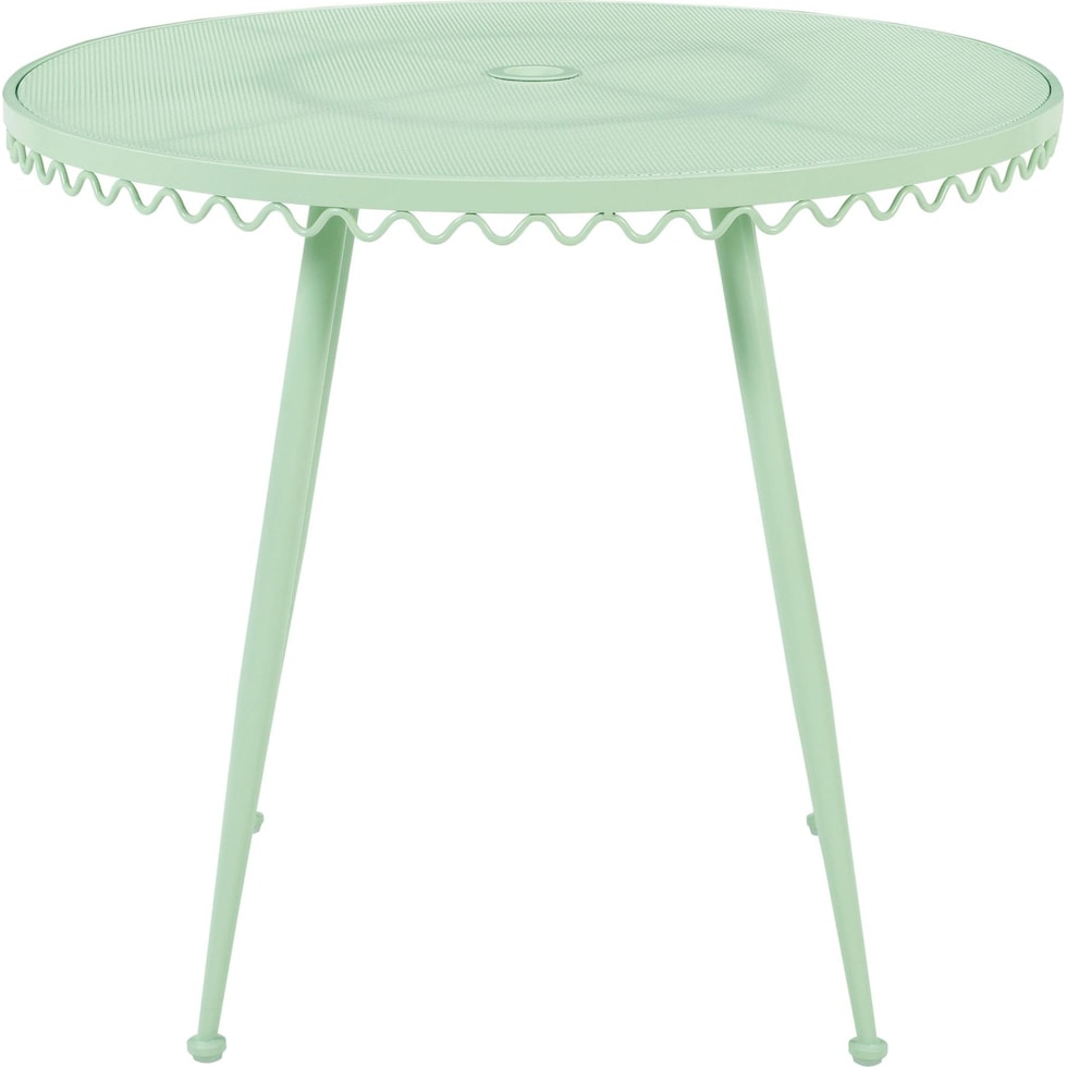 plymouth green outdoor dining table   