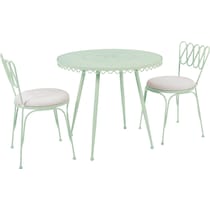 plymouth green outdoor dining table   