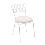 plymouth pink outdoor dining chair   