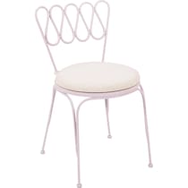 plymouth pink outdoor dining chair   
