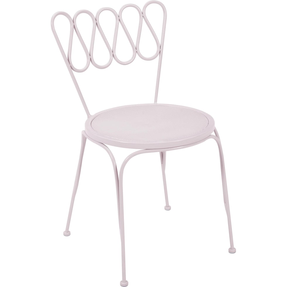 plymouth pink outdoor dining chair   