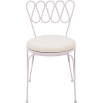 plymouth pink outdoor dining chair   