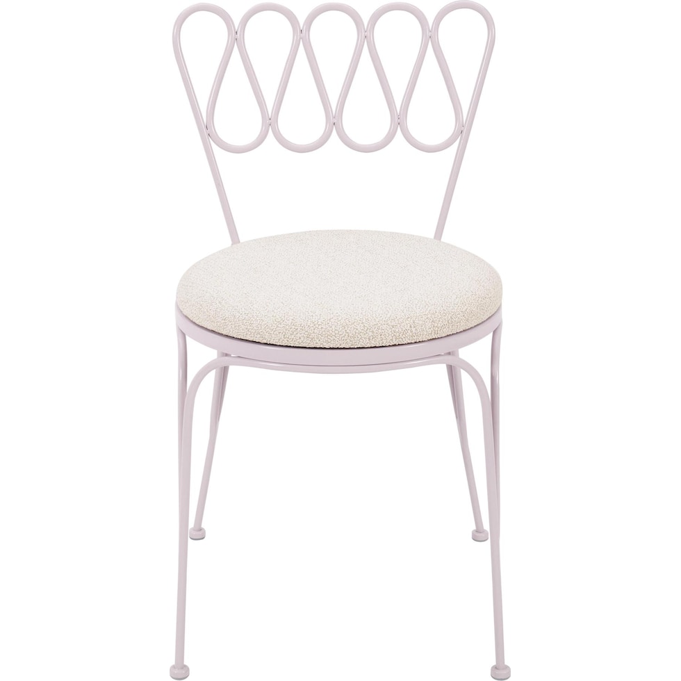 plymouth pink outdoor dining chair   