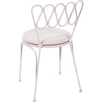 plymouth pink outdoor dining chair   