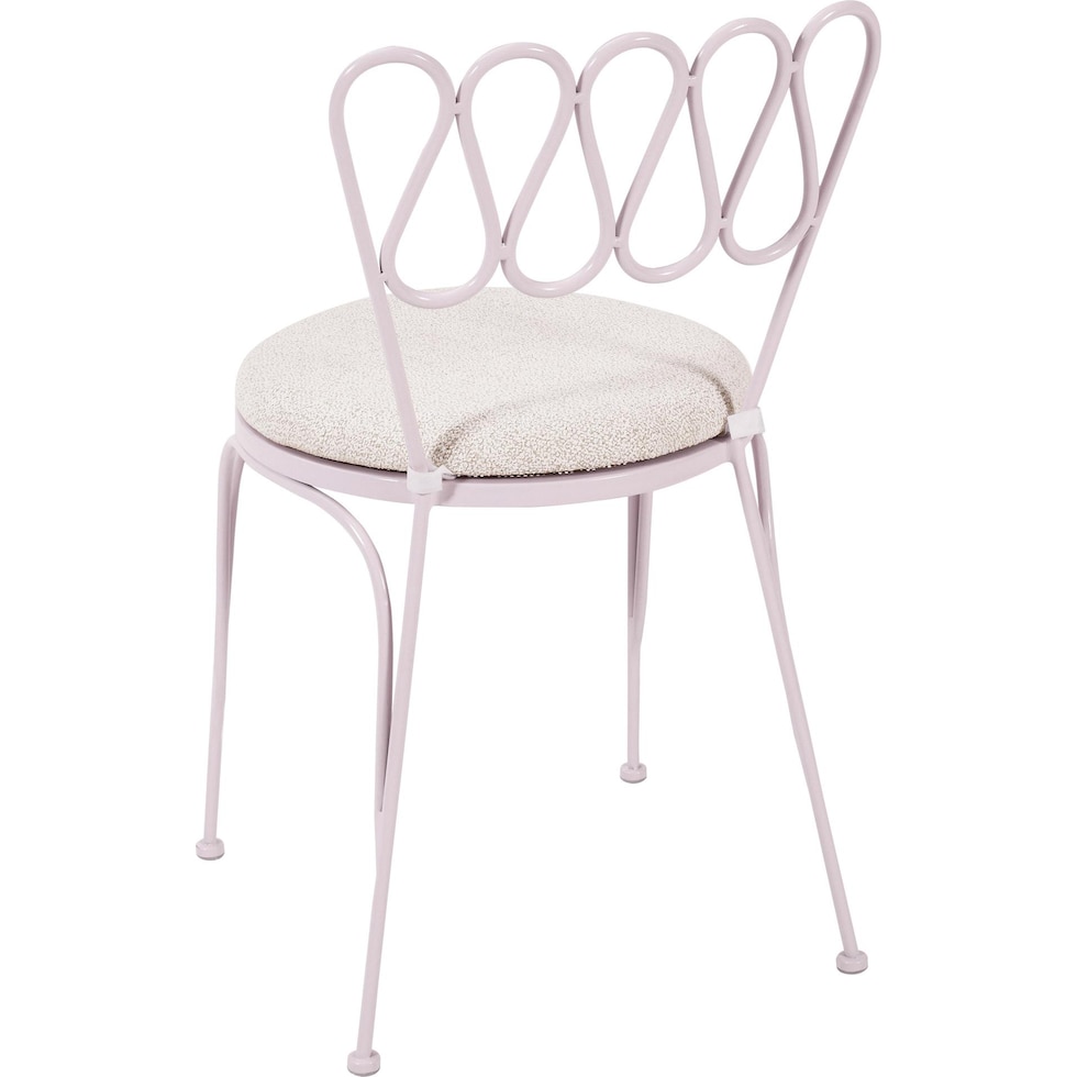 plymouth pink outdoor dining chair   