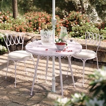 plymouth pink outdoor dining chair   