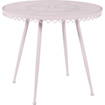 plymouth pink outdoor dining table   
