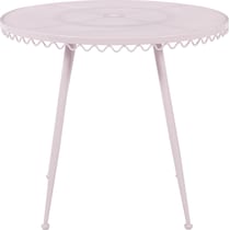 plymouth pink outdoor dining table   