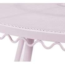 plymouth pink outdoor dining table   