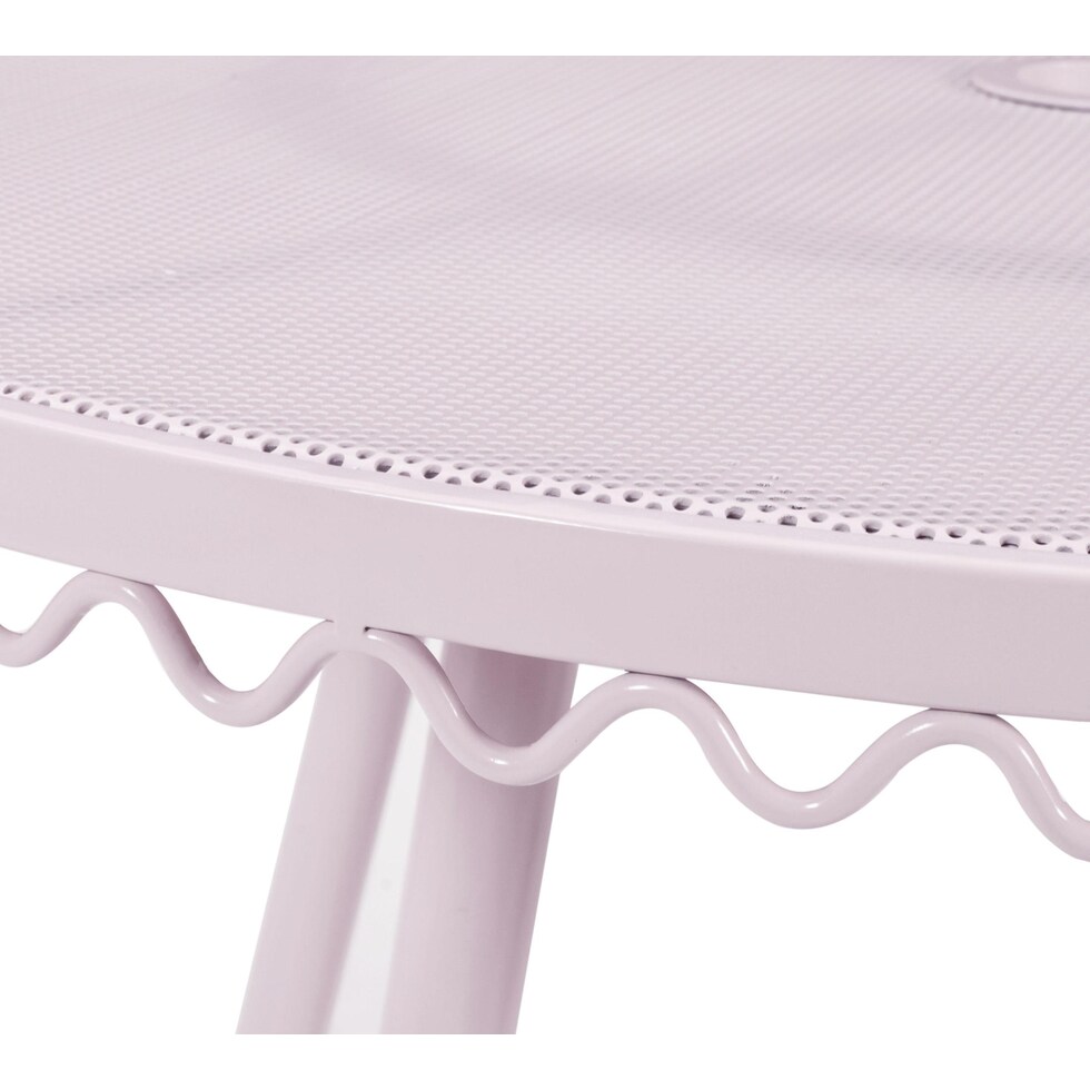 plymouth pink outdoor dining table   