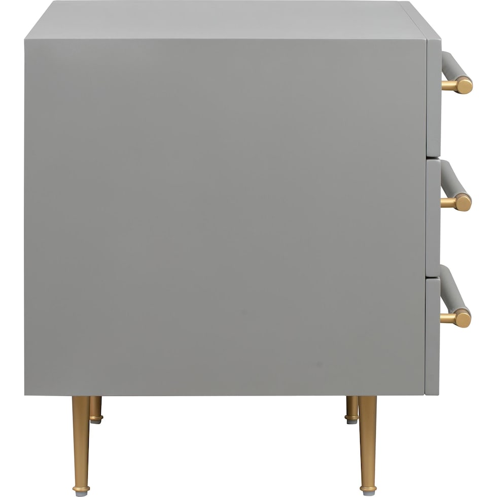 pollux gray nightstand   